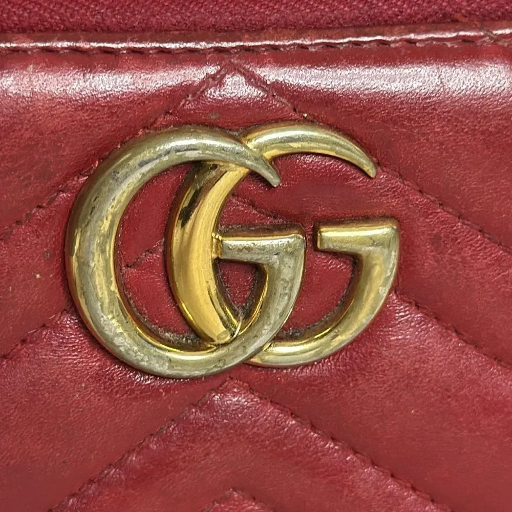 💯Authentic Gucci Marmont Zipped Long Wallet🍀 - Picture 14 of 16